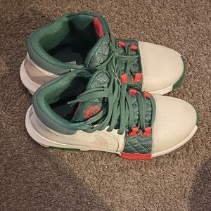 Kids Green and Red Athletic Shoes